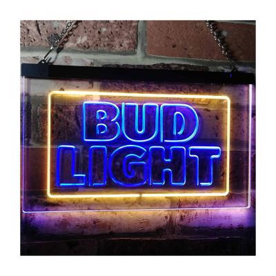 China Store Laser Cut Front Ledge Lighted Sign Hanging Blank Acrylic Sign With Base for sale