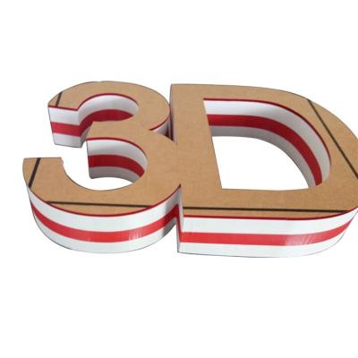 China custom waterproof outdoor plastic acrylic 3d logo signs business signs customs lead letters for sale