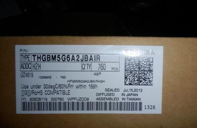 China THGBMAG6A2JBAIR THGBM5G6A2JBAIR Toshiba Flash Card 8G-byte 3.3V NANDrive for sale