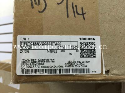 China TC58NVG0S3ETA00 Toshiba  Flash Memory 1Gb 3.3V SLC NAND Flash EEPROM for sale