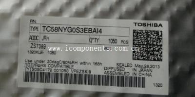 China TC58NYG0S3EBAI4 Toshiba SLC NAND Flash Serial 1.8V 1Gbit 128M x 8bit 63-Pin TFBGA for sale