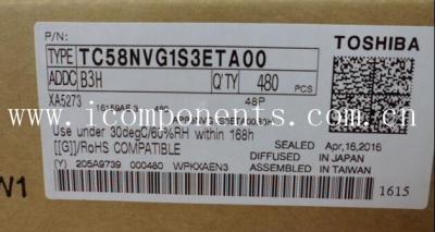 China TC58NVG1S3ETA00 TC58NVG1S3ETA00 Toshiba SLC NAND Flash Serial 3.3V 2Gbit 256M x 8bit 30us for sale