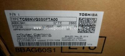 China TC58NVG3S0FTA00 Toshiba SLC NAND Flash 3.3V 8Gbit 1G x 8bit for sale