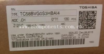 China TC58BVG0S3HBAI4  Toshiba  BENAND-Flash 128Mx8 3.3V BGA63 for sale