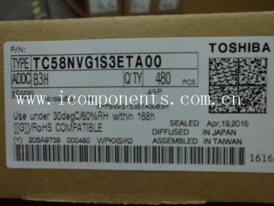 China TC58NVG1S3ETA00  toshiba  Flash Memory 1Gb 3.3V SLC NAND Flash Serial original new for sale