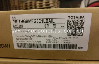 China THGBMFG6C1LBAIL THGBMHG6C1LBAIL THGBMBG6D1KBAIL Toshiba Flash 8G-byte 1.8V/3.3V eMMC 153- for sale