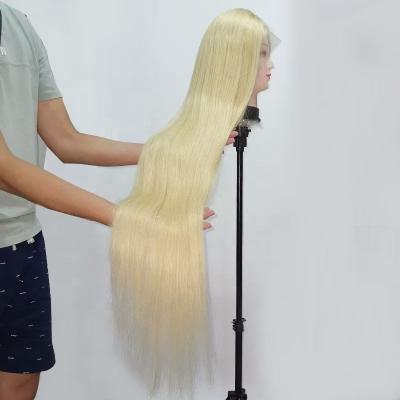 China Amara Hair 613 Full Lace Wig Silky Straight Blonde 613 Full Lace Wigs Glueless Full Lace Wig Transparent for sale