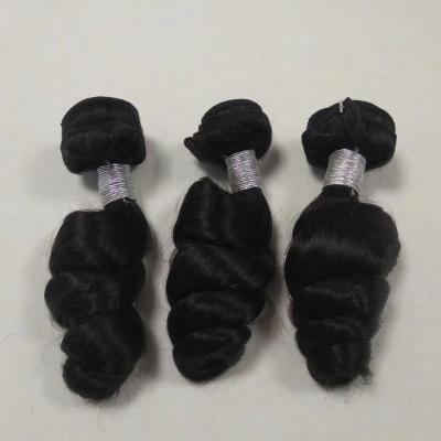 China Brazilian Loose Wave Hair Bundles Loose Wave Virgin Hair Bundles for sale