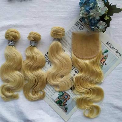 China Body Wave 613 Blonde Body Wave 100 Hair Bundles With Raw Virgin Hair for sale