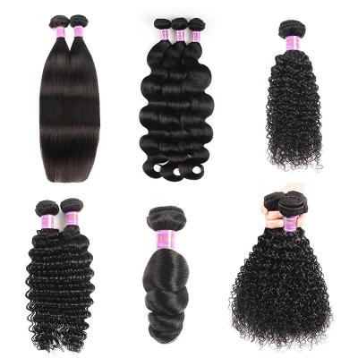 China Wholesale price 9a popular grade factory raw virgin brazilian hairstyles hair bundles in stock for sale