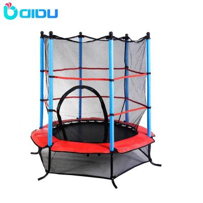 China With Protective Net 55inch Mini Fitness Trampoline Professional Outdoor Park With Indoor Safety Net for sale