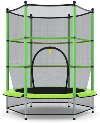 China With protective net 55inch fitness indoor trampoline parks used jumping bed for sale for sale