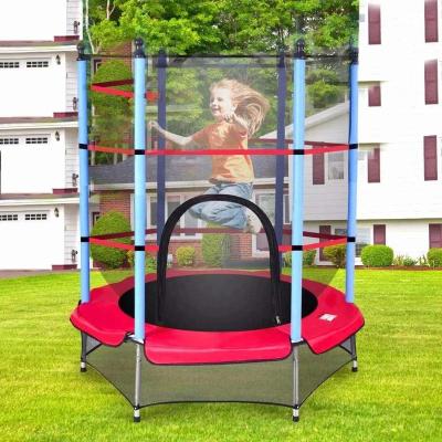 China With protective net around the cheaper mini trampoline for kids use for sale