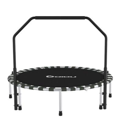 China Concise Round Spring Safety Design 40inch Freestanding Trampoline Net Fitness Protector With Handle Bar for sale