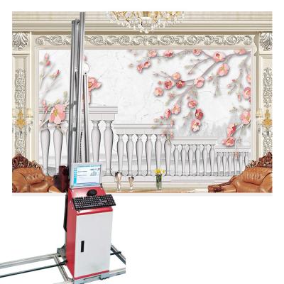 China Other 3D Effect Automatic Vertical Wall Art Paper House Direct To Wall Printing Painting Machines Inkjet Printers Painter Price for sale