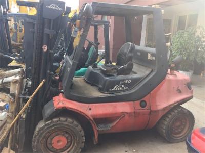 China 5 Ton Diesel Forklift , H50D Used Linde Forklift Import From Japan , 2010 Year for sale