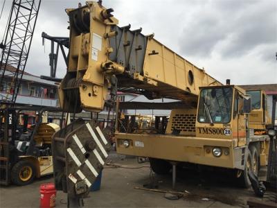 China Used Crane TMS800B Used Truck Crane Germany Original , 80 Ton Used Grove Crane for sale