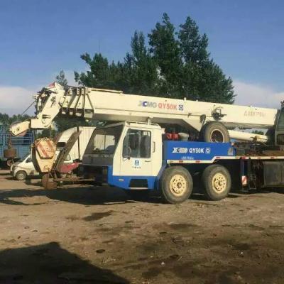 China Used Crane Sale in Malaysia , 50 Ton QY50K China XCMG Blue Color Second-hand Condition Crane for sale