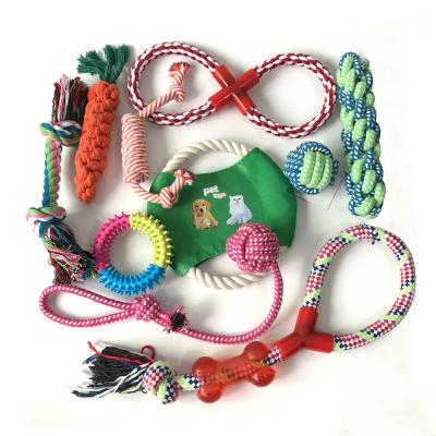 China Viable manufacturer wholesale chew tpr rope set bite resistance dog toys for sale