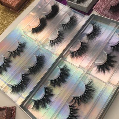 China Wholesale Soft Lashes 25mm Long Dramatic 100% Mink Fur 3d Eyelashes With Box Packing for sale