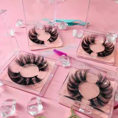 China Natural Soft 5D Mink Eyelashes 3D Lashes Wholesale Real Seller 25mm Mink Eyelashes With Free Lick Packing Box for sale