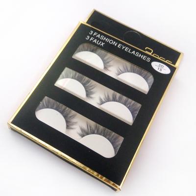 China Wholesale Hand Made Synthetic Crisscross Mink Eyelash Mink Effect 3D Faux Silk Lashes For Party for sale