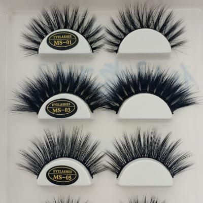 China Silk Free Mink Eyelashes 3D Lashes Custom Packaging Cruelty Natural Soft Wholesale Faux 3D Lashes SHEENLASH for sale