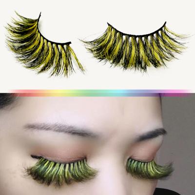 China Wholesale Mink Eyelashes 3d Curl Cruelty Free Natural Luxury Colored Soft Fluffy Mink Tapered Lashes for sale