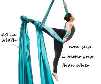 China Adult Multifunctional Bungee Swing Pilates Dance Yoga Aerial Hammock with Carabiner and Garland for sale