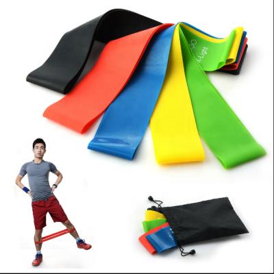 China 5pcs/set Elastic Massage Band Resistance Yoga Exercise Pilates Workout Latex Training Gym For Ireland Market for sale