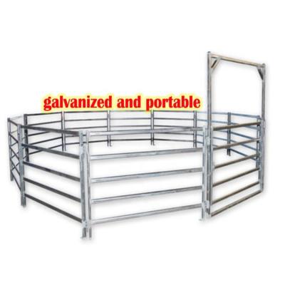 China Easily Assembled Hot Dip Galvanized Portable Cattle Corral Panels for sale