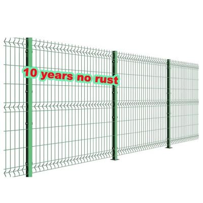 China Easily Assembled High Quality Commercial Galvanized Powder Coated Steel Welded 3d Curved Bending Wire Mesh Fence for sale