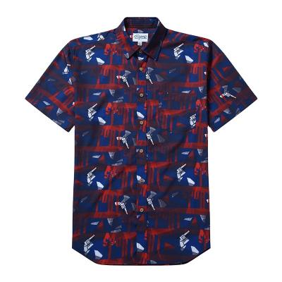 China Wholesale custom made sublimation summer printed short sleeve beach hawaiian squishy shirt for men anti-pilling for sale