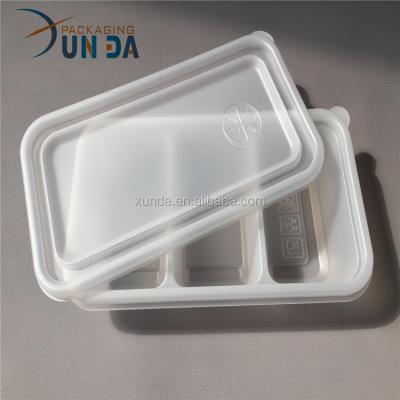 China Wholesale Disposable Customized Plastic Fast Food Box With Divider for sale