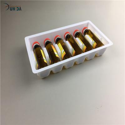 China 10ml Blister Packing Disposable Plastic Medication Vials Trays for sale