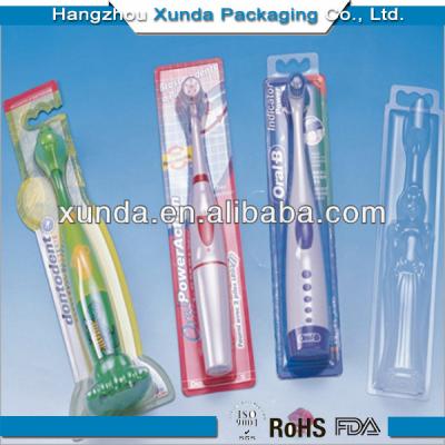 China Disposable Plastic Blister For Toothbrush Packaging for sale