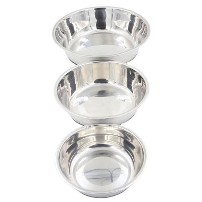 China Non Slip Sustainable Stainless Steel Dog Bowl With Base Stainless Steel Pet Food Bowl Rubber Drinking Dish for sale