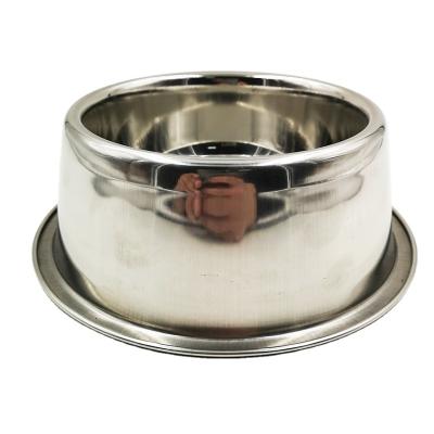 China Factory Price Cute Cat Bowl Non Slip Lovely Non-automatic Stainless Steel Cat Dish Great For Dogs Cats for sale