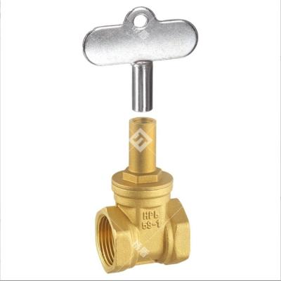 China Internal Triangle Lockable T-Key Small Brass Gate Valve Chinese 's Top-Selling Product for sale