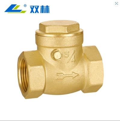 China Horizontal Brass Swing Type Check Valve for Medium Temperature Applications for sale