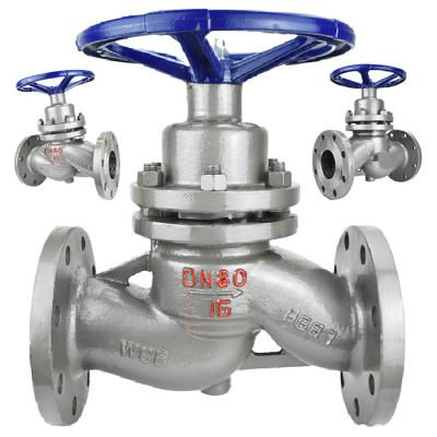 China Flanged Connection Plunger Globe Valve for Steam DN15-DN250 Cast Steel US41M-16C for sale