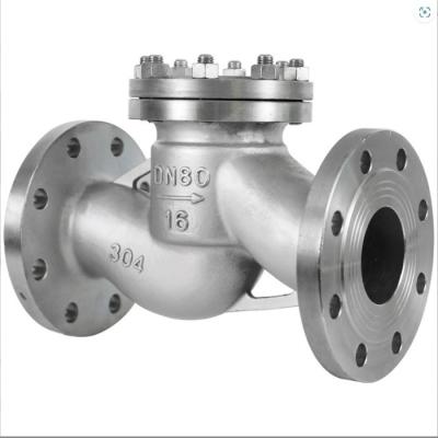 China Water Medium Control Structure Stainless Steel Flanged Check Valve H41W-16P Direct Supply for sale