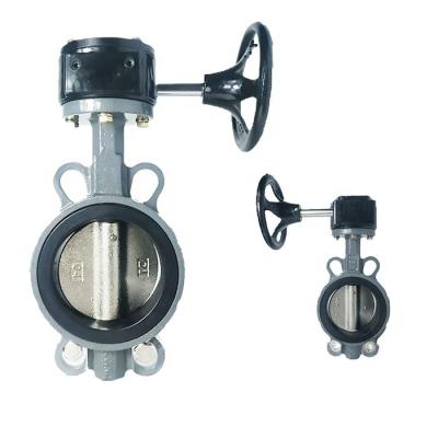 China Water Medium DN40-DN700 Manual Turbine Cast Steel Soft-Seal Butterfly Valve D371X-16C for sale