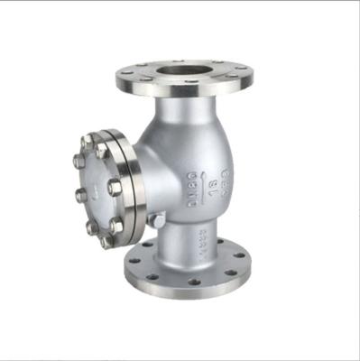 China Water Control Structure H44W-16P Stainless Steel Flanged Check Valve for sale