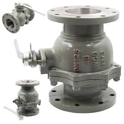 China ISO Standard Cast Steel Hard-Seal Manual Flanged Ball Valve Q41H/Y-16/25C for sale