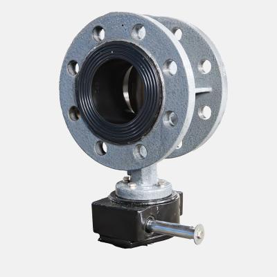 China WCB Cast Steel Flange Manual Turbine Butterfly Valve D341X--10/16C for Water Media for sale