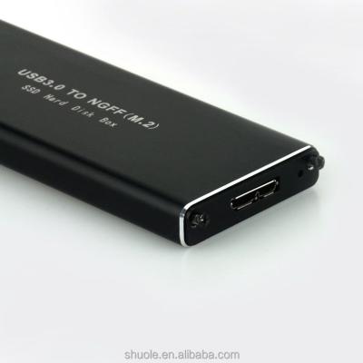 China USB3.0 M.2 NGFF Aluminum Case M2 External SSD Enclosure 2242 SSD 2260 2280 Suitable for sale