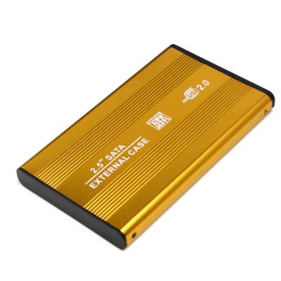 China 2.5 Inch USB 2.0 HDD Aluminum Case Hard Drive Disk SATA External Storage Enclosure Box for sale