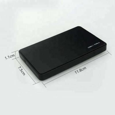 China Plastic High Speed ​​2.5 Inch USB3.1 To Type-C External SSD Hard Drive SATA SSD HDD Enclosure Case for sale