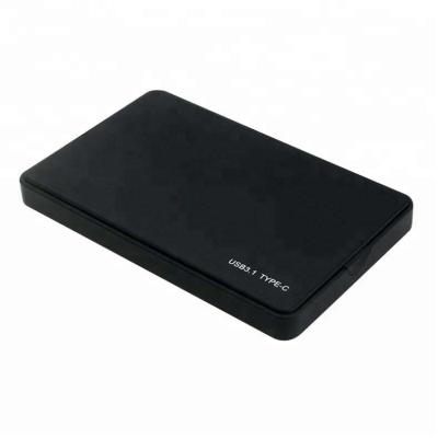 China USB3.1 Type-C Plastic HDD Enclosure 2.5 Inch Hard Disk Box for sale